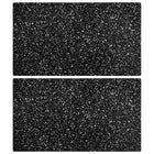 Chopping boards set of 2 with granite pattern tempered glass