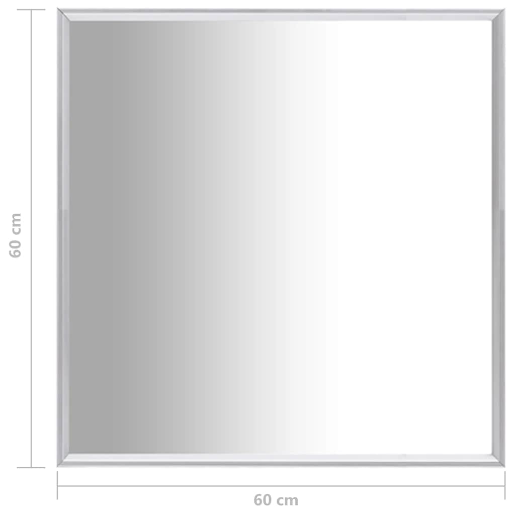 Spiegel Kleurig 60 x 60 cm Zilver