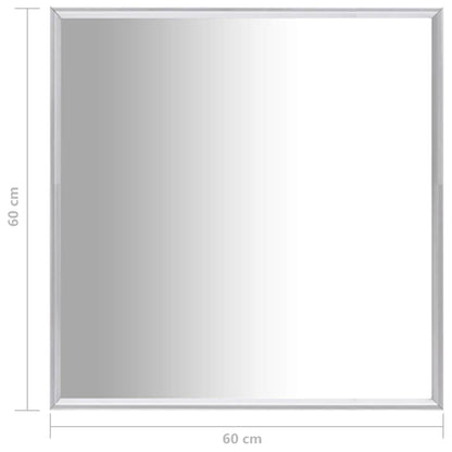 Spiegel Kleurig 60 x 60 cm Zilver