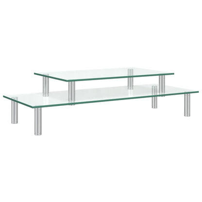 Monitorstandaard 2-Laags Transparant Glas