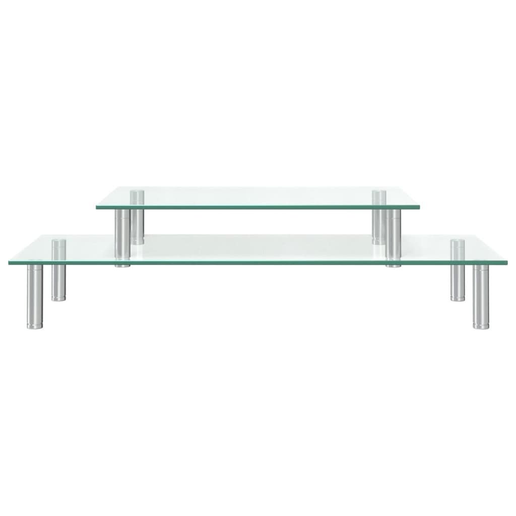 Monitorstandaard 2-Laags Transparant Glas
