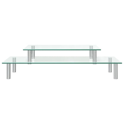 Monitorstandaard 2-Laags Transparant Glas