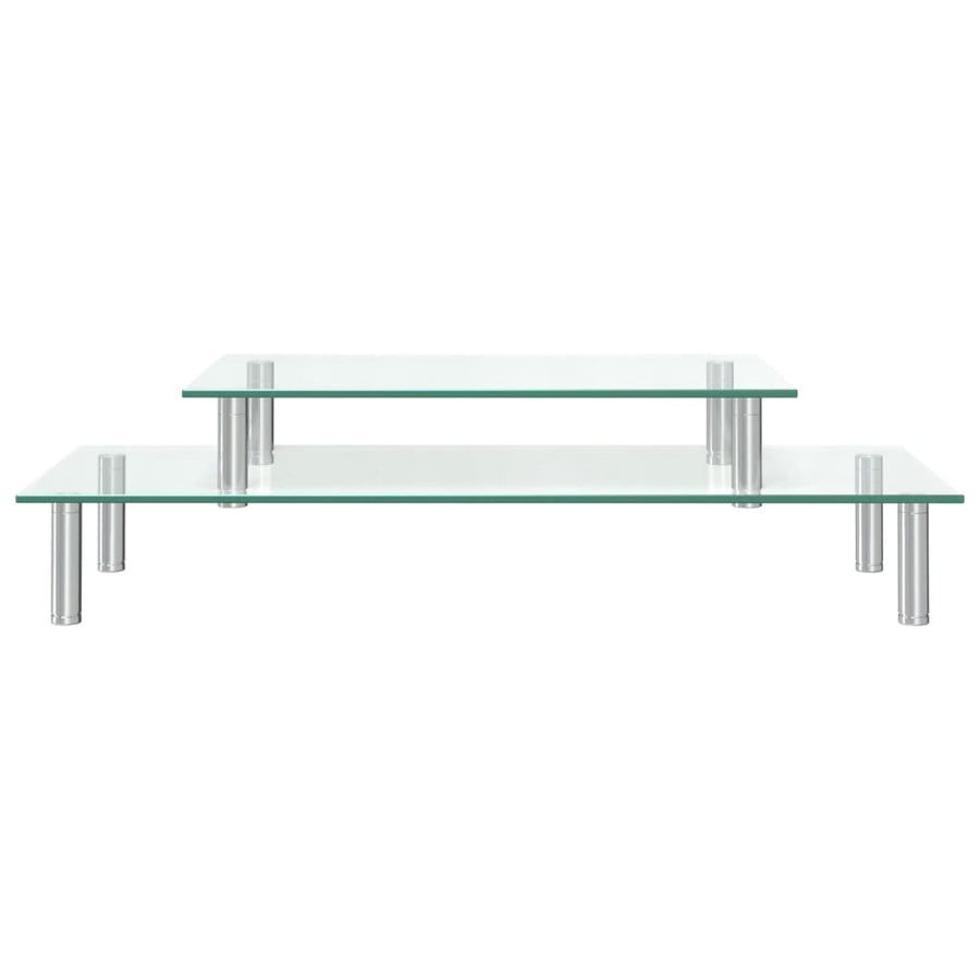 Monitorstandaard 2-Laags Transparant Glas