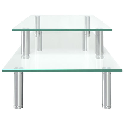 Monitorstandaard 2-Laags Transparant Glas
