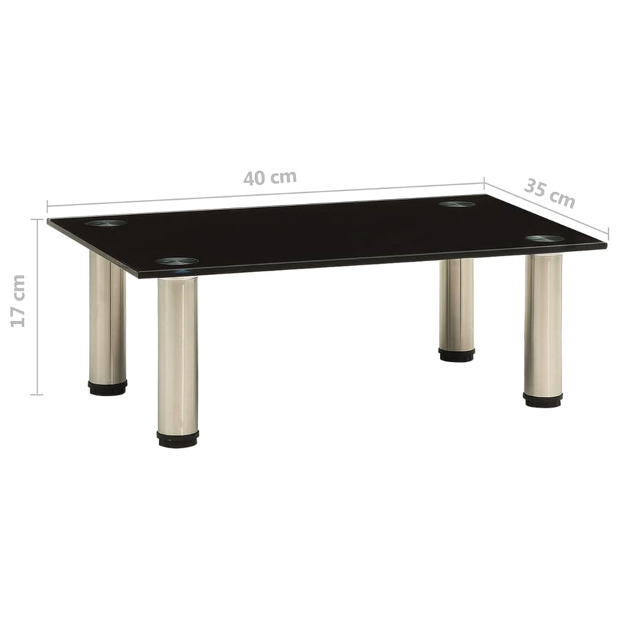 Tv-Meubel Gehard Glas 40 x 35 x 17 cm Zwart