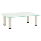 Tv-meubel 40x35x17 cm gehard glas roestvrij staal