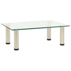 Tv-meubel 40x35x17 cm glas roestvrij staal