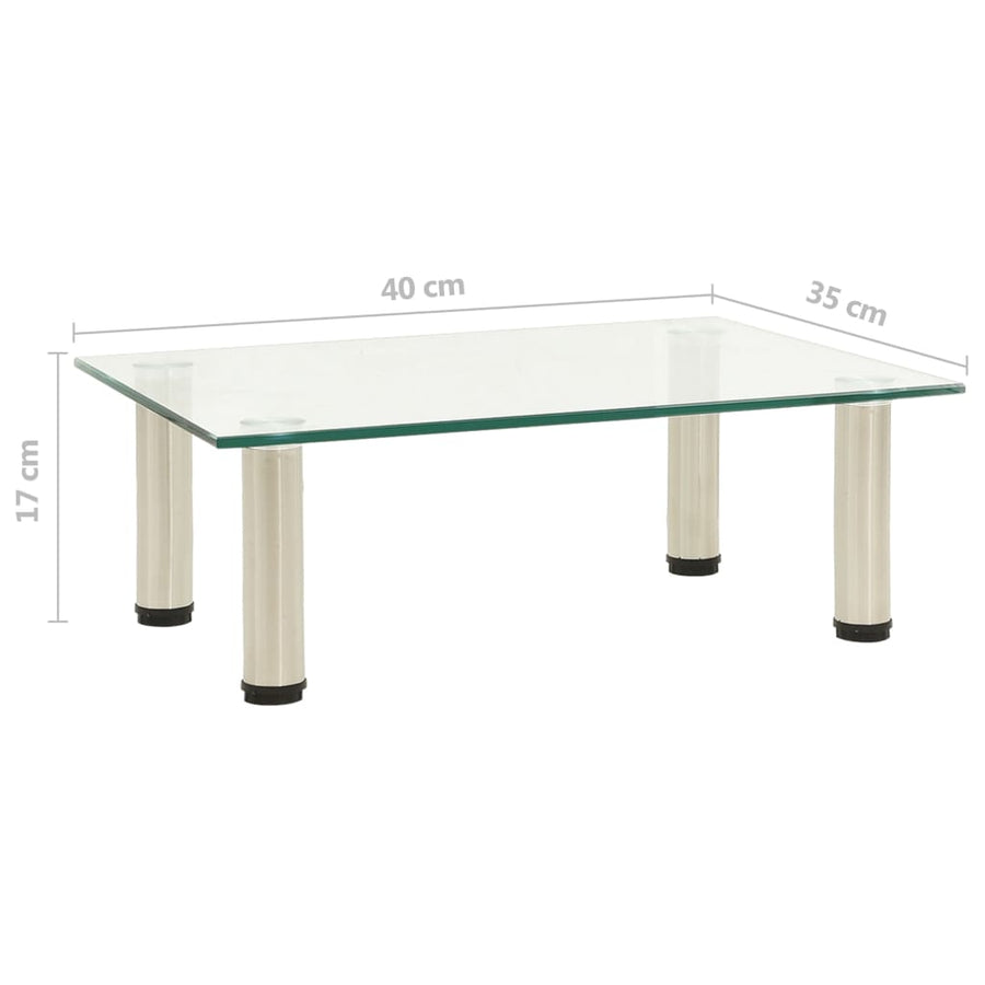 Tv-Meubel Gehard Glas Transparant 40 x 35 x 17 cm Doorzichtig