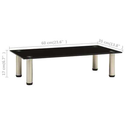 Tv-Meubel Gehard Glas 60 x 35 x 17 cm Zwart