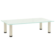 Tv-meubel 60x35x17 cm gehard glas roestvrij staal