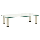 Tv-meubel 60x35x17 cm gehard glas transparant