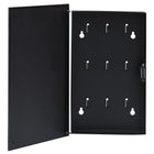 Sleutelkast magneetbord 30x20x4 cm zwart