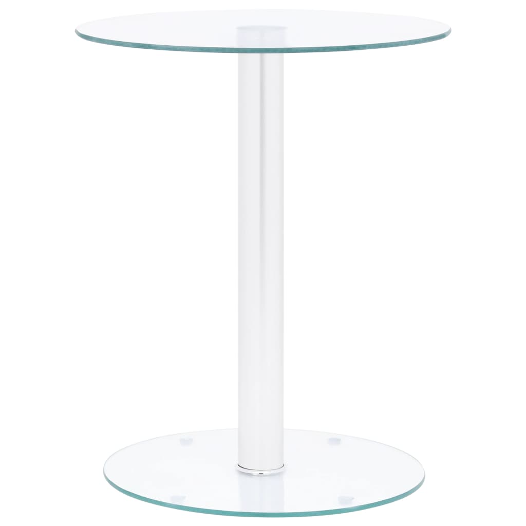 Salontafel 40 Cm Gehard Glas Zwart