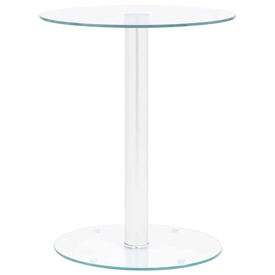 Salontafel 40 Cm Gehard Glas Zwart