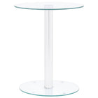 Salontafel 40x50 cm gehard glas transparant