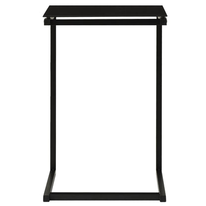 Bijzettafel 40X40X60 Cm Gehard Glas Zwart