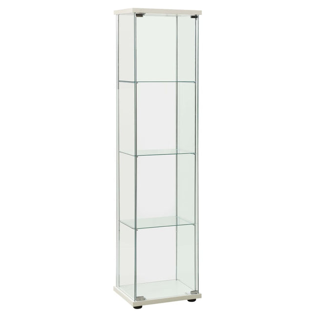 Vitrinekast Gehard Glas Wit 40 x 32 x 163 cm