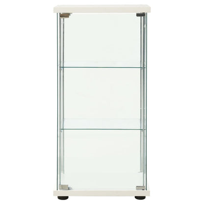 Vitrinekast Gehard Glas 42.5 x 36.5 x 86 cm Wit