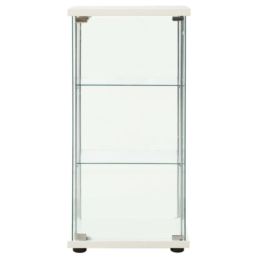 Vitrinekast Gehard Glas 42.5 x 36.5 x 86 cm Wit