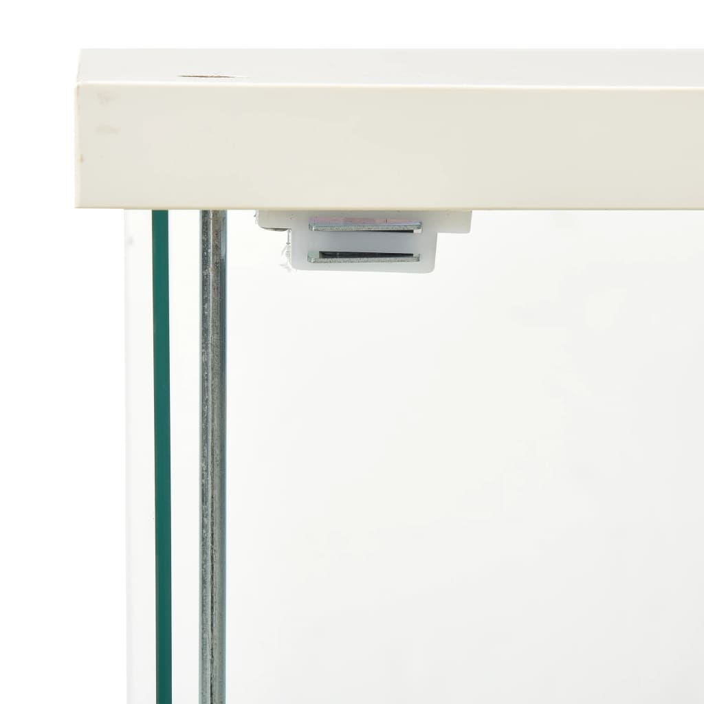 Vitrinekast Gehard Glas 42.5 x 36.5 x 86 cm Wit