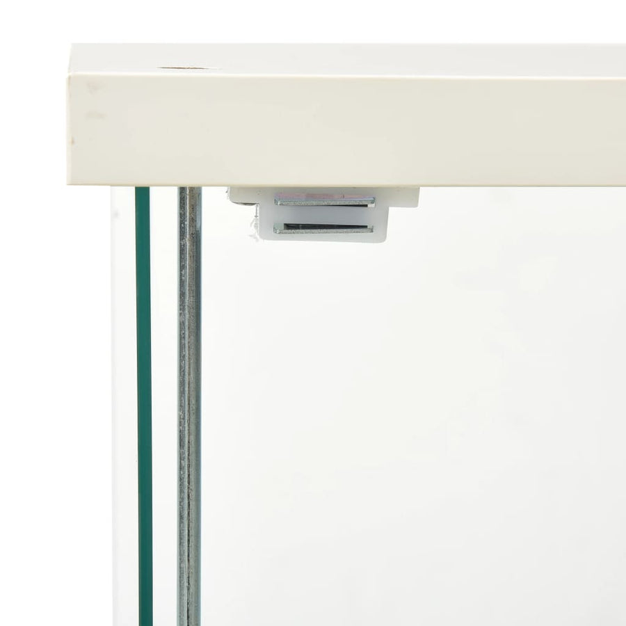 Vitrinekast Gehard Glas 42.5 x 36.5 x 86 cm Wit