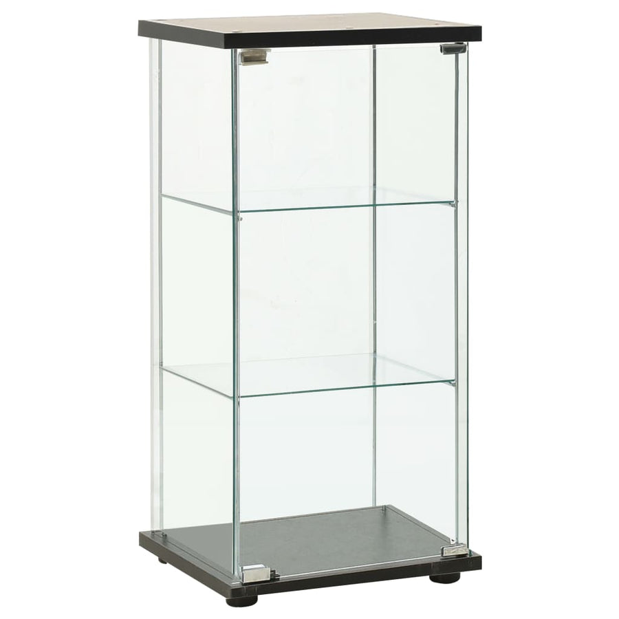 Vitrinekast Gehard Glas 42.5 x 36.5 x 86 cm Zwart