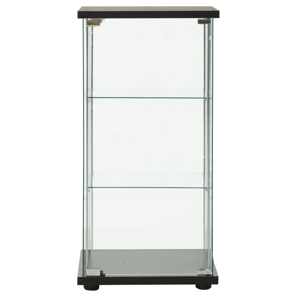Vitrinekast Gehard Glas 42.5 x 36.5 x 86 cm Zwart