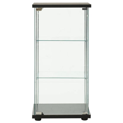 Vitrinekast Gehard Glas 42.5 x 36.5 x 86 cm Zwart