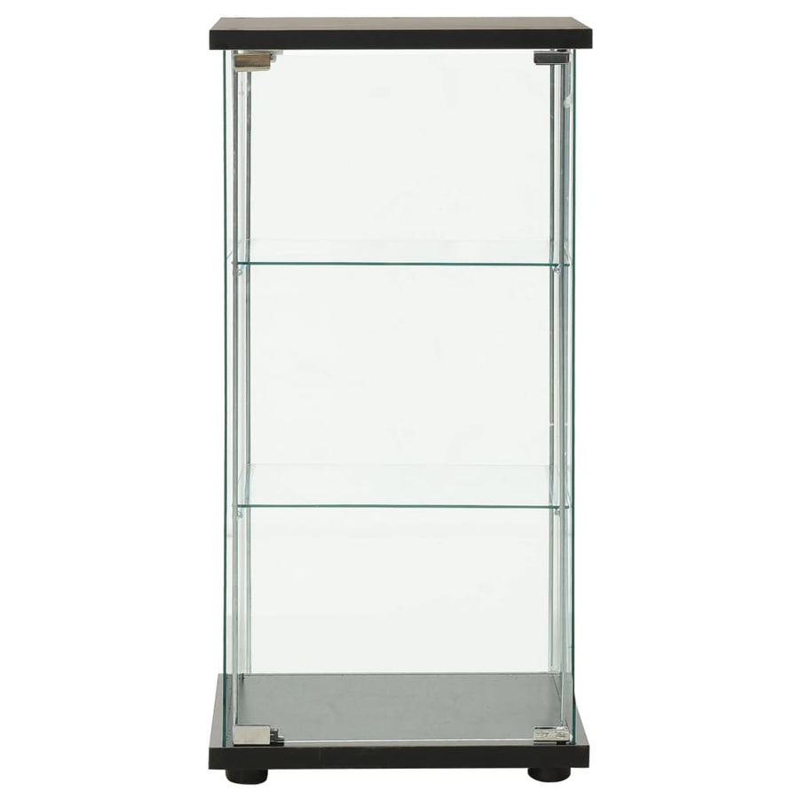 Vitrinekast Gehard Glas 42.5 x 36.5 x 86 cm Zwart