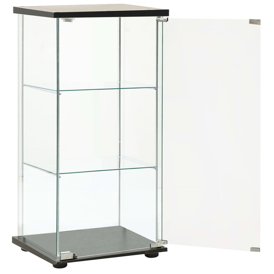 Vitrinekast Gehard Glas 42.5 x 36.5 x 86 cm Zwart