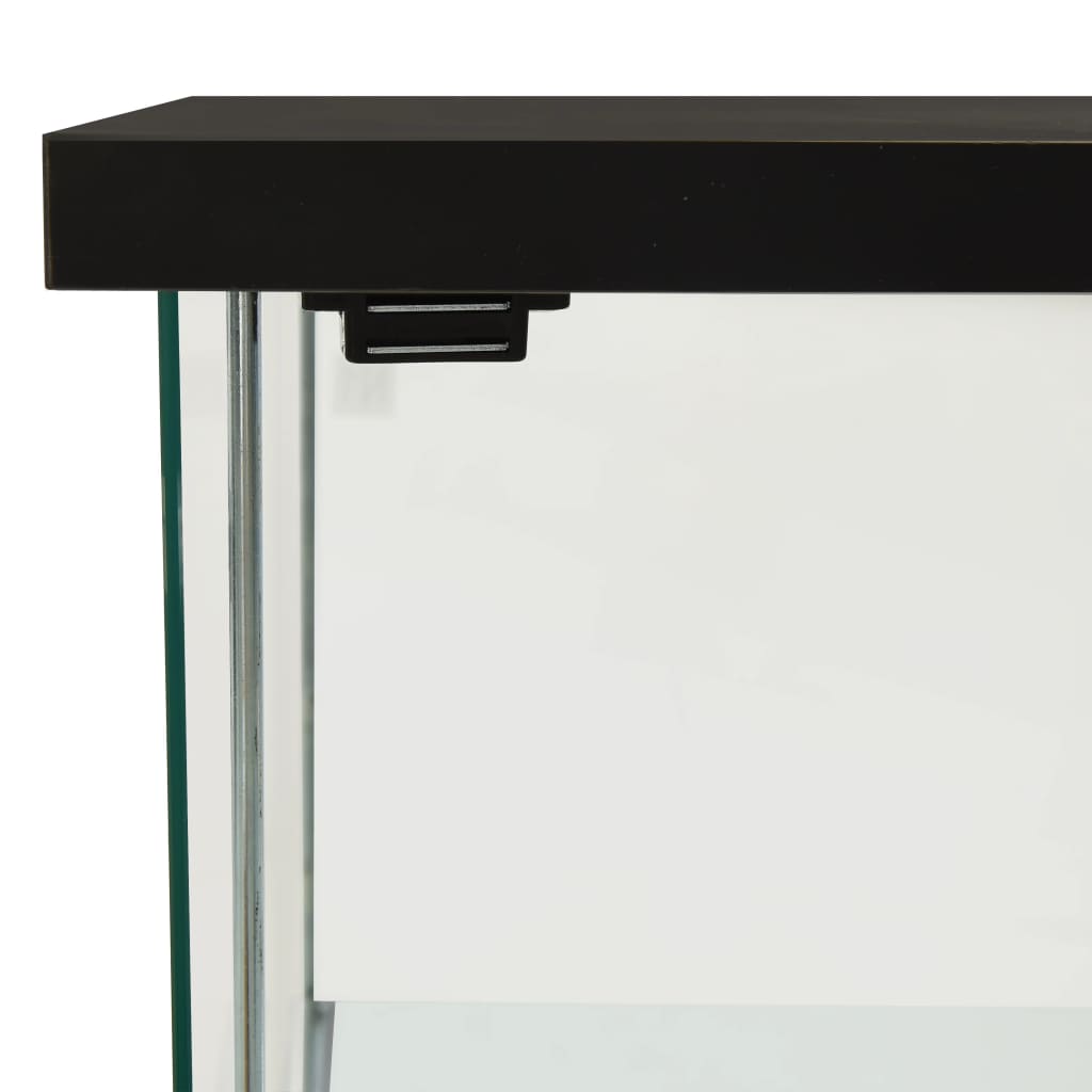 Vitrinekast Gehard Glas 42.5 x 36.5 x 86 cm Zwart