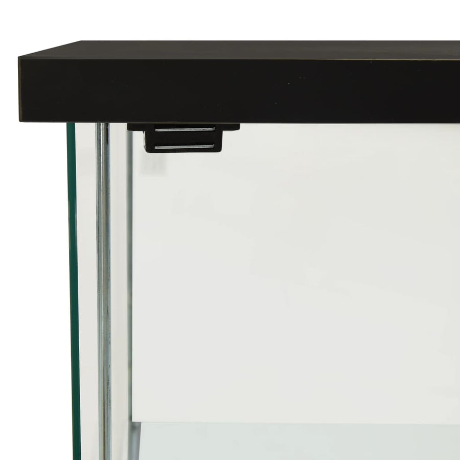 Vitrinekast Gehard Glas 42.5 x 36.5 x 86 cm Zwart