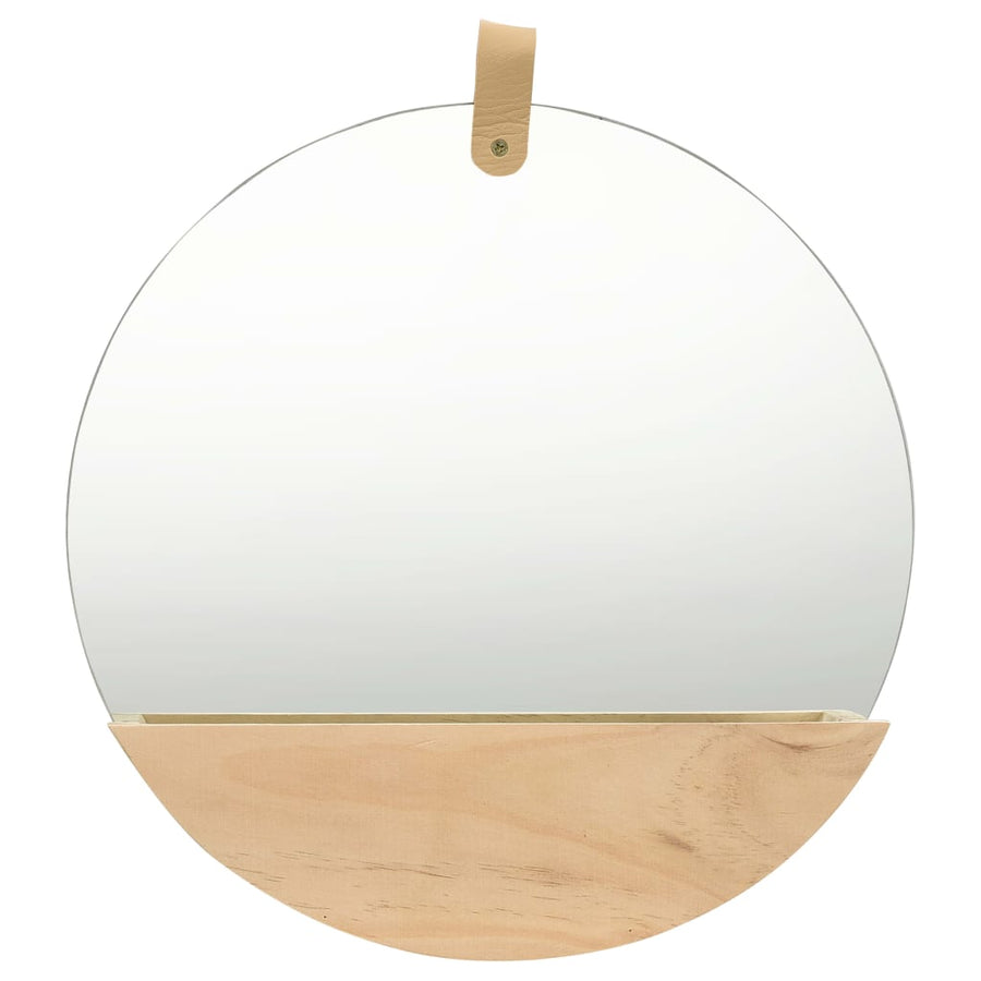 Wandspiegel 35 Cm Massief Grenenhout Φ 35 cm