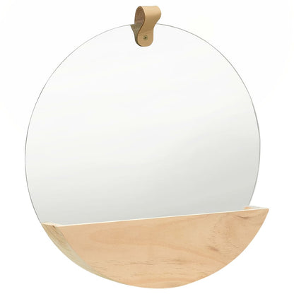 Wandspiegel 35 Cm Massief Grenenhout Φ 35 cm