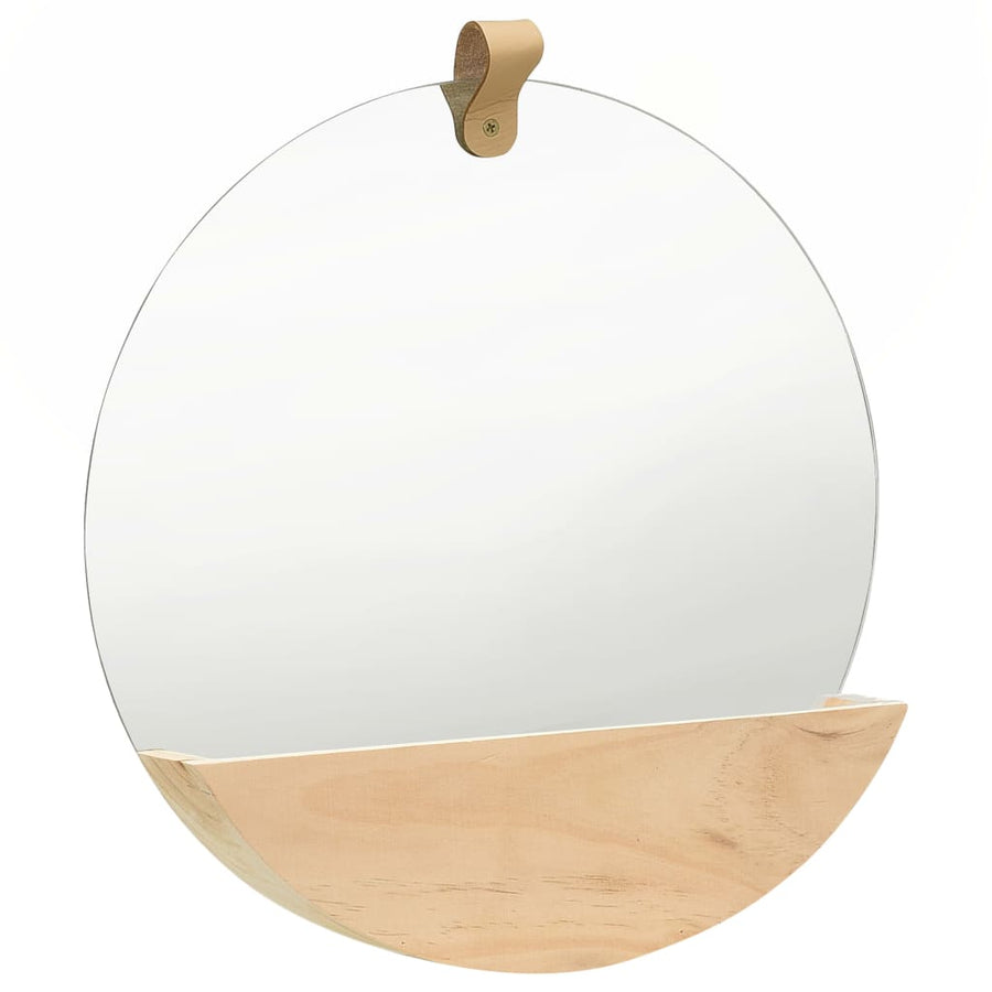 Wandspiegel 35 Cm Massief Grenenhout Φ 35 cm