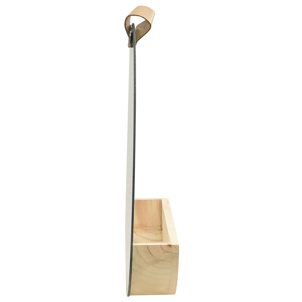 Wandspiegel 35 Cm Massief Grenenhout Φ 35 cm