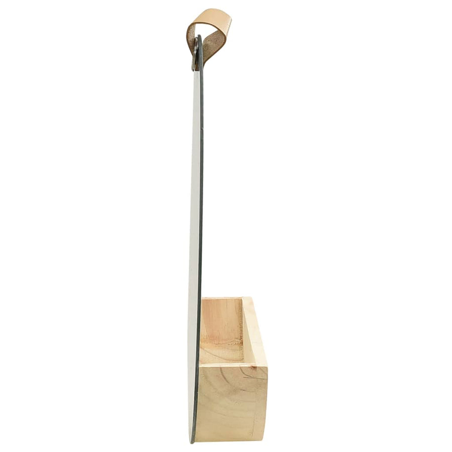 Wandspiegel 35 Cm Massief Grenenhout Φ 35 cm