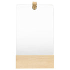 Wandspiegel 23x39.5 cm massief grenenhout bruin