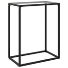 Wandtafel 60x35x75 cm gehard glas transparant