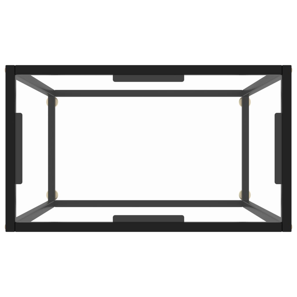 Wandtafel 60x35x75 cm gehard glas transparant 1 60 x 35 x 75 cm Doorzichtig