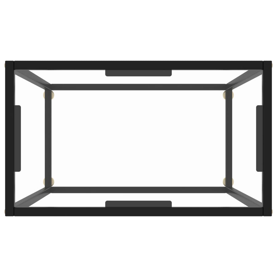 Wandtafel 60x35x75 cm gehard glas transparant 1 60 x 35 x 75 cm Doorzichtig