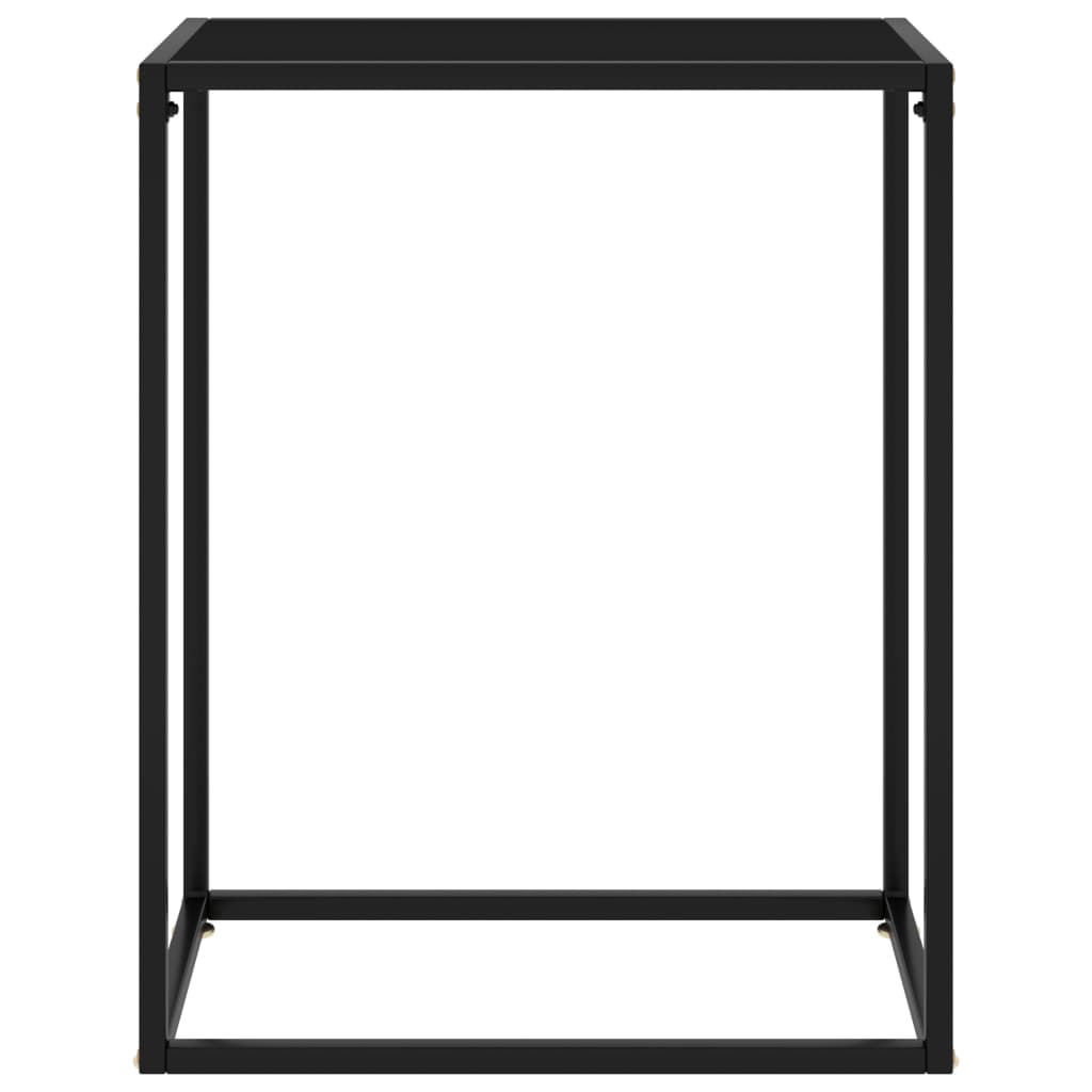 Wandtafel 60x35x75 cm gehard glas zwart 60 x 35 x 75 cm Zonder pootjes