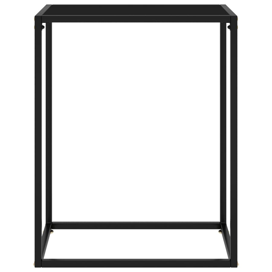 Wandtafel 60x35x75 cm gehard glas zwart 60 x 35 x 75 cm Zonder pootjes