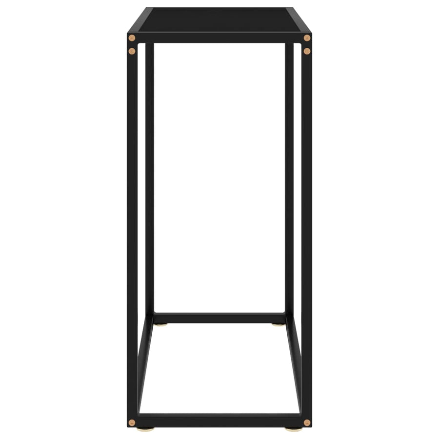 Wandtafel 60x35x75 cm gehard glas zwart 60 x 35 x 75 cm Zonder pootjes