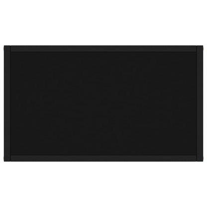 Wandtafel 60x35x75 cm gehard glas zwart 60 x 35 x 75 cm Zonder pootjes