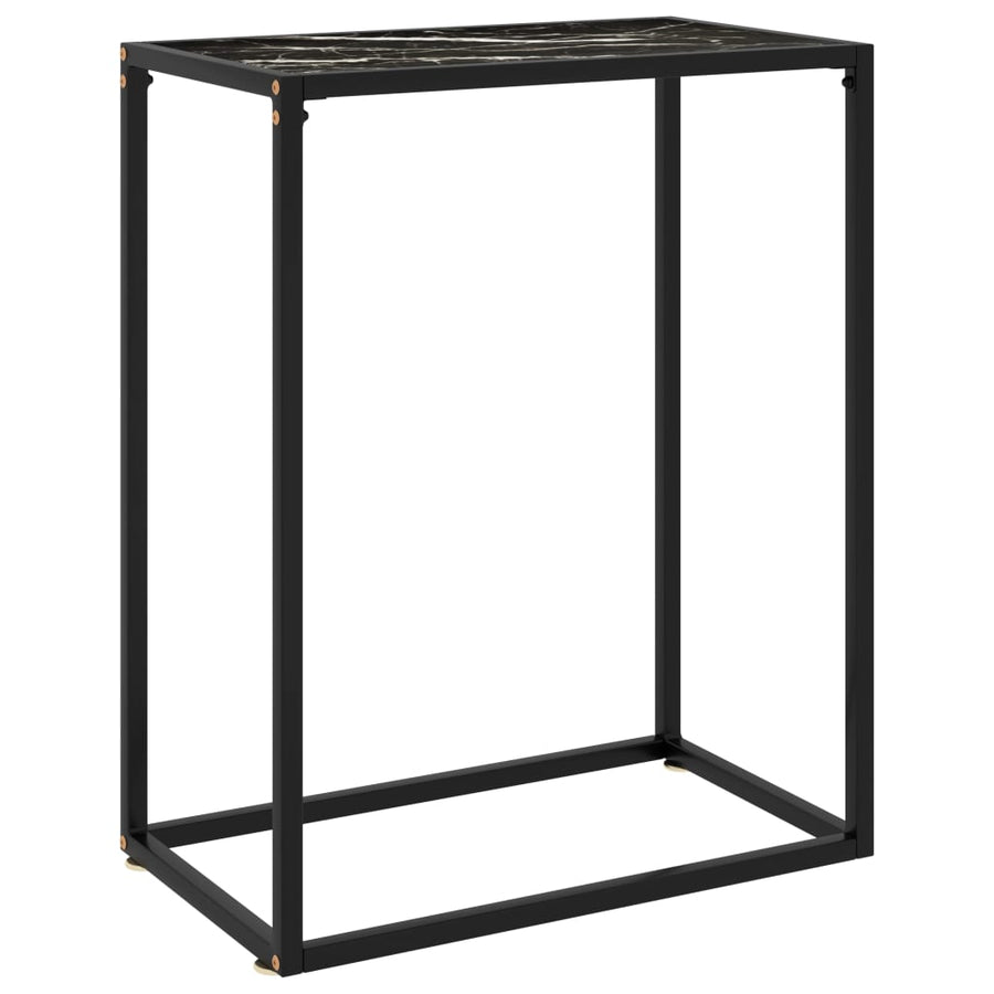 Wandtafel 60x35x75 cm gehard glas zwart 60 x 35 x 75 cm Zonder pootjes