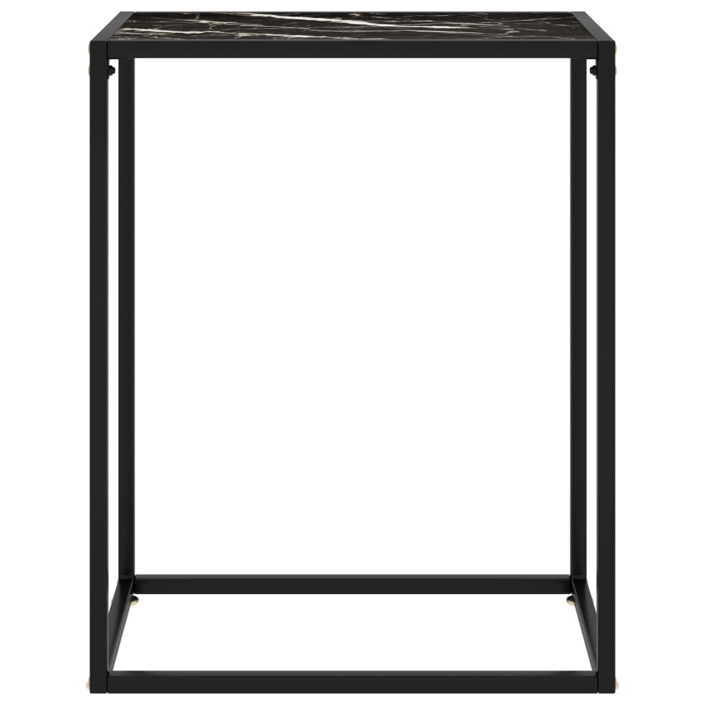 Wandtafel 60x35x75 cm gehard glas zwart 60 x 35 x 75 cm Zonder pootjes