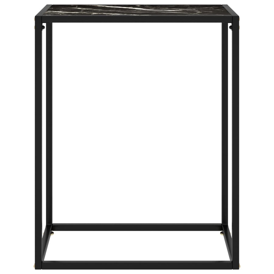 Wandtafel 60x35x75 cm gehard glas zwart 60 x 35 x 75 cm Zonder pootjes