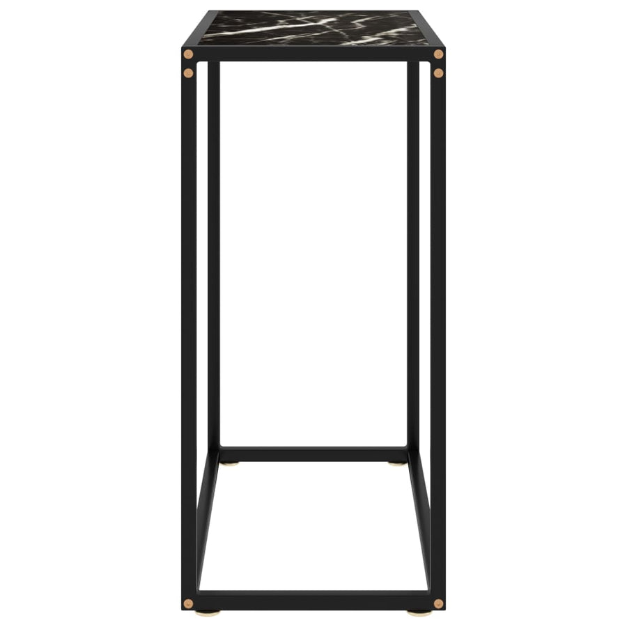 Wandtafel 60x35x75 cm gehard glas zwart 60 x 35 x 75 cm Zonder pootjes