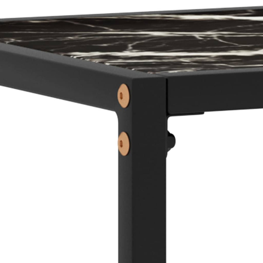 Wandtafel 60x35x75 cm gehard glas zwart 60 x 35 x 75 cm Zonder pootjes